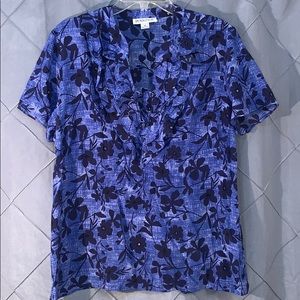 Pendleton 100% silk Floral shirt/top 16 XL